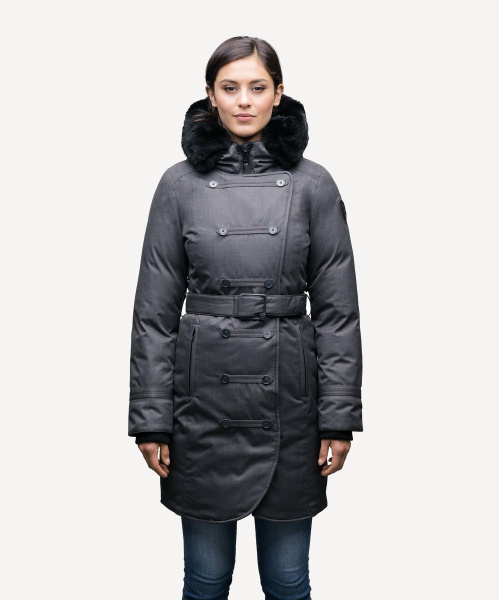 Пуховое пальто Ursula Heater (Женский; L; Navy)